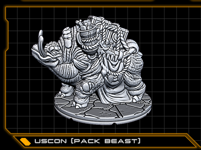 Alien Scavenger & Uscon (Pack Beast) - Novus Landing