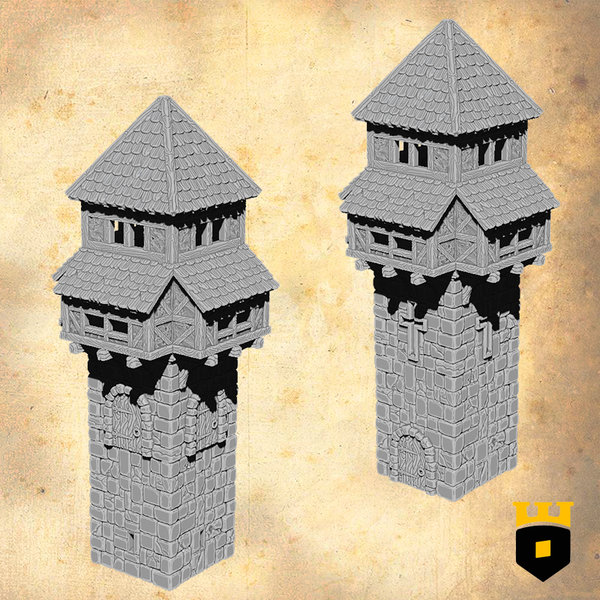 Defence Woodtower - Holzwachturm für Stadtmauer  - Easefare