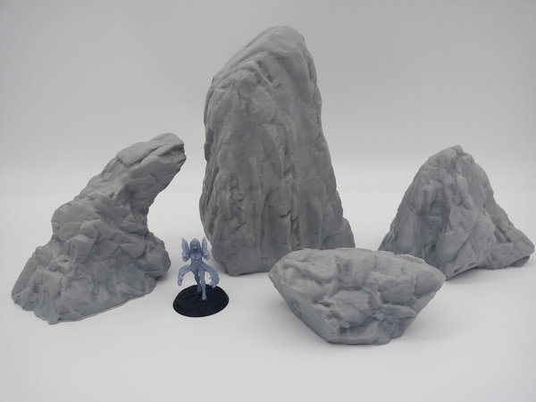 Tabletop Gelände Rocks - Vier Felsen